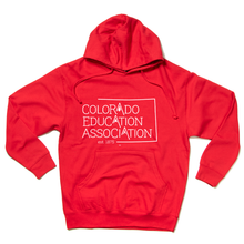 Load image into Gallery viewer, Colorado Education Association Logo Hooded Sweatshirt