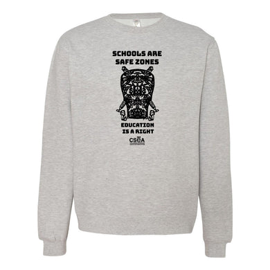 CSEA: Schools are Safe Zones Crewneck Sweatshirt
