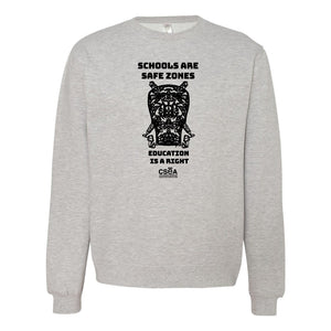 CSEA: Schools are Safe Zones Crewneck Sweatshirt